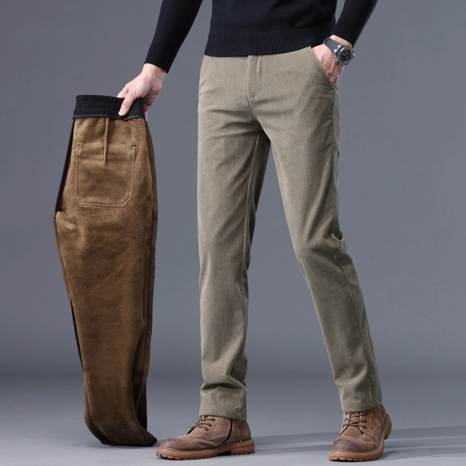 Corduroy Pant Warm - 2024 Neu in Winterhosen für Herren,