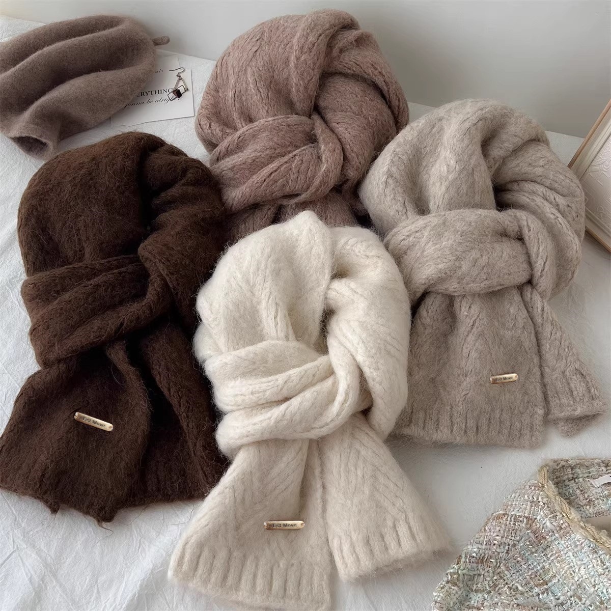 Wool Scarf Men - Hochwertiger Wollschal für Damen und Herren,