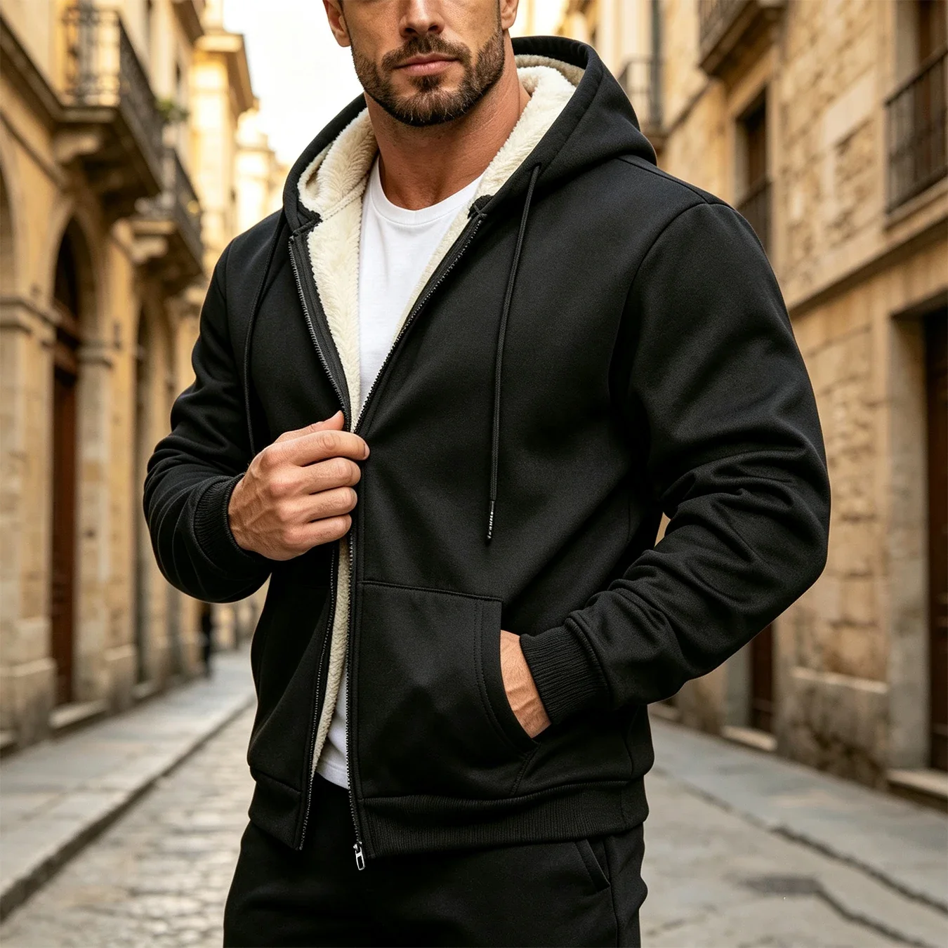 Herren-Sherpa-Fleece-Hoodie-Ja – Sherpa Hoodie Fleece Bewertung und Preis