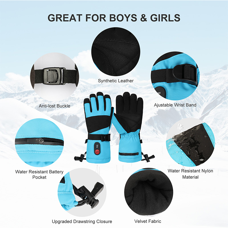 Wasserdichte, beheizte Ski- un – Snow Glove Insulated Bewertung und Preis
