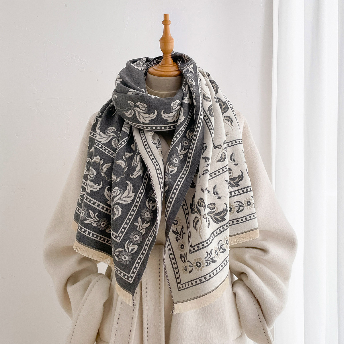 Damen-Schal aus Kunstkaschmir, – Wool Scarf Men Bewertung und Preis