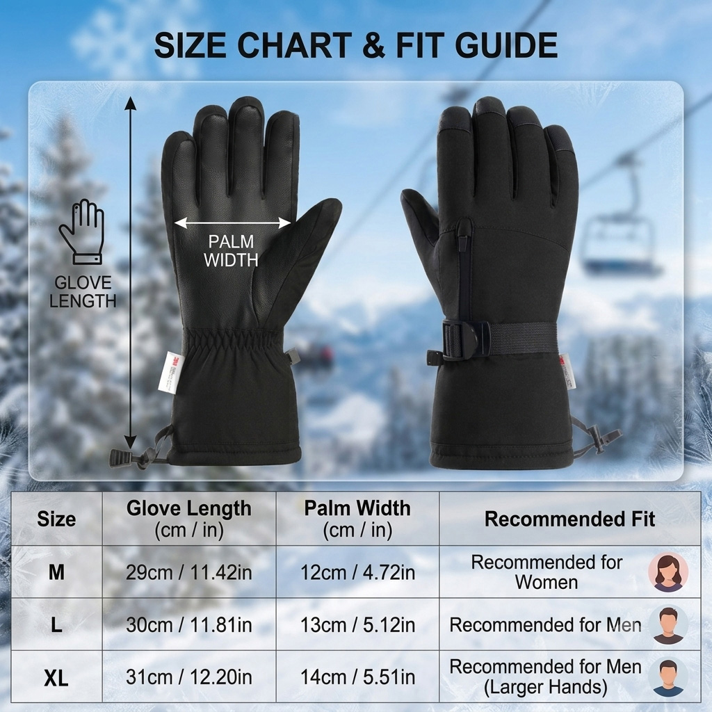 Winter-Skihandschuhe für Männe – Snow Glove Insulated Bewertung und Preis