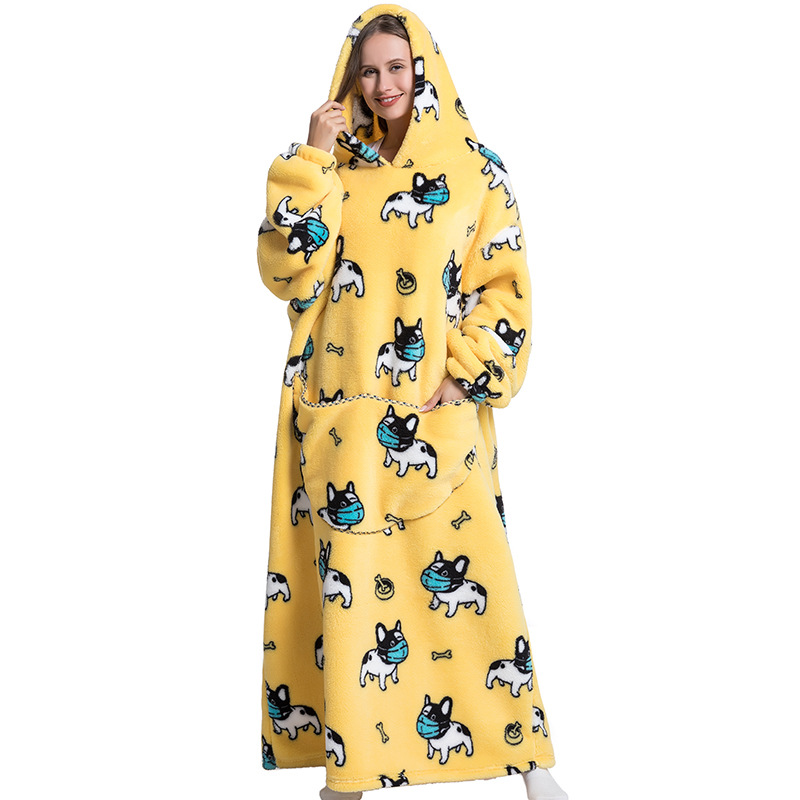 Winter-Plüschdecken, tragbare, – Sherpa Hoodie Fleece Bewertung und Preis